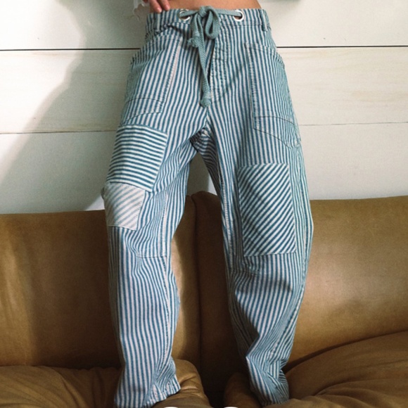 FP We The Free Moxie Railroad Jeans, sz 28 - Picture 2 of 7